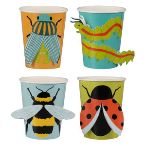 Tableware - Cups Bugging Out Bug Cups 11cm x 23cm 8pk
