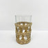 Clear Plastic Tumbler with Seagrass Sleeve 210ml Each