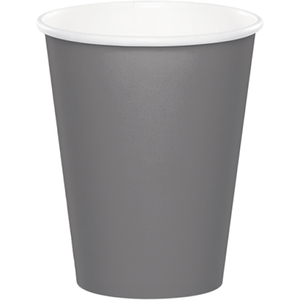 Tableware - Cups Glamour Gray Paper Cups 266ml 24pk