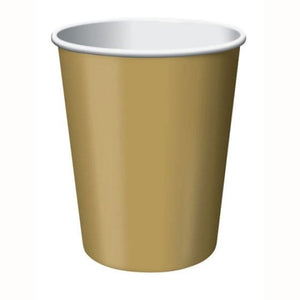 Tableware - Cups Glittering Gold Paper Cups 266ml 24pk