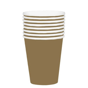 Tableware - Cups Gold HC Paper Cups FSC 354ml 20pk