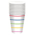 Rainbow HC Stripe Paper Cups 266ml 8pk