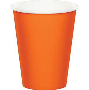 Tableware - Cups Sunkissed Orange Paper Cups 266ml 24pk