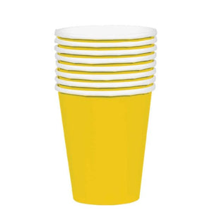 Tableware - Cups Sunshine Yellow HC Paper Cups FSC 354ml 20pk