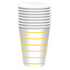 Stripes Paper Cups FSC 266ml 8pk
