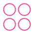 Bright Pink Scalloped Labels 5cm 5pk