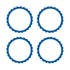Bright Royal Blue Scalloped Labels 5cm 5pk