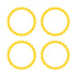 Sunshine Yellow Scalloped Labels 5cm 5pk