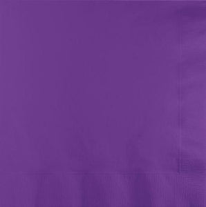 Tableware - Napkins Amethyst Purple Beverage Napkins 25cm x 25cm 50pk