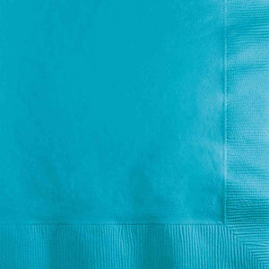 Tableware - Napkins Bermuda Blue Beverage Napkins 25cm x 25cm 50pk