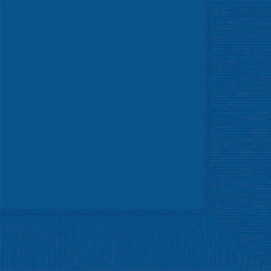 Tableware - Napkins Bright Royal Blue Beverage Napkins 2-Ply FSC 40pk