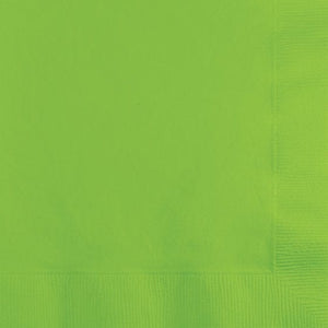 Tableware - Napkins Fresh Lime Beverage Napkins 25cm x 25cm 50pk