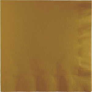 Tableware - Napkins Glittering Gold Lunch Napkins 33cm x 33cm 50pk