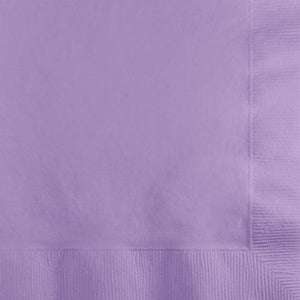 Tableware - Napkins Luscious Lavender Beverage Napkins 25cm x 25cm 50pk