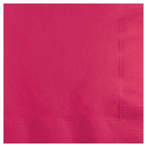 Tableware - Napkins Magenta Beverage Napkins 25cm x 25cm 50pk