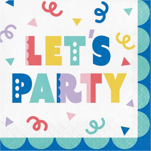 Tableware - Napkins Party Patterns Lunch Napkin 16pk