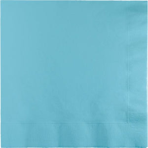 Tableware - Napkins Pastel Blue Beverage Napkins 25cm x 25cm 50pk