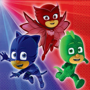 Tableware - Napkins PJ Masks Beverage Napkins 25cm 16pk