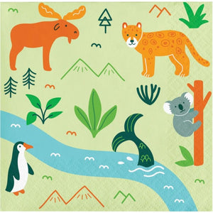 Tableware - Napkins World Adventure Beverage Napkin 16pk