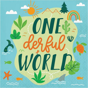 Tableware - Napkins World Adventure Lunch Napkin 16pk