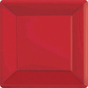 Tableware - Plates Apple Red Square NPC Dessert Paper Plates FSC 17cm 20pk