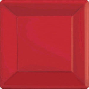 Tableware - Plates Apple Red Square NPC Paper Dinner Plates FSC 23cm 20pk