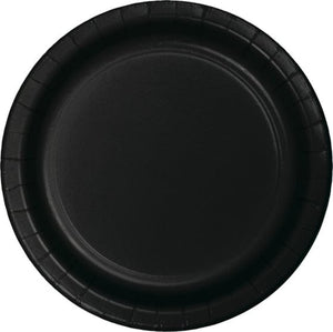 Tableware - Plates Black Velvet Lunch Paper Plates 18cm 24pk