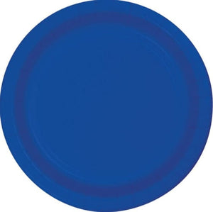 Tableware - Plates Blue Dinner Paper Plates 23cm 24pk