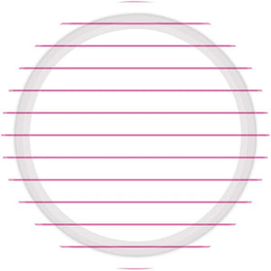 Tableware - Plates Bright Pink Stripes Round NPC Lunch Paper Plates FSC 23cm 8pk