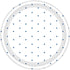 Bright Royal Blue Dots NPC Round Paper Plates 17cm 8pk