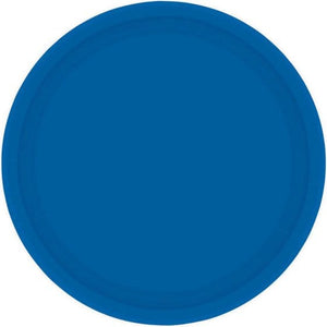 Tableware - Plates Bright Royal Blue NPC Round Paper Plates 17cm 20pk