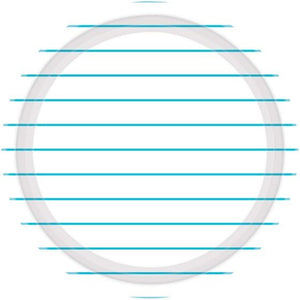 Tableware - Plates Caribbean Blue Stripes Round NPC Lunch Paper Plates FSC 23cm 8pk