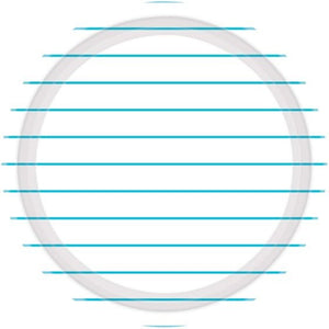 Tableware - Plates Caribbean Blue Stripes Round NPC Lunch Paper Plates FSC 23cm 8pk