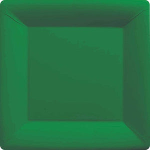 Tableware - Plates Festive Green Square NPC Paper Dinner Plates FSC 23cm 20pk