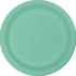 Fresh Mint Green Dinner Paper Plates 23cm 24pk