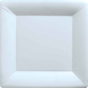 Tableware - Plates Frosty White Square NPC Paper Dinner Plates FSC 23cm 20pk