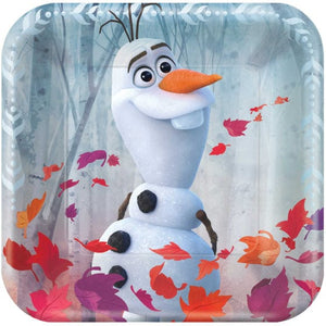Tableware - Plates Frozen 2 NPC Square Paper Plates FSC 17cm 8pk