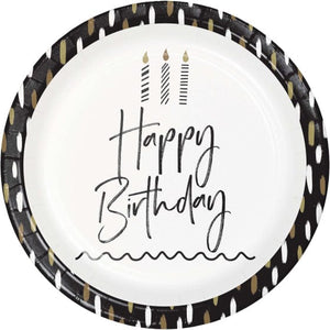 Tableware - Plates Golden Wishes Round NPC Paper Plates 23cm 8pk