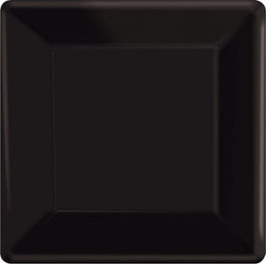 Tableware - Plates Jet Black NPC Square Paper Plates FSC 23cm 20pk