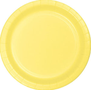 Tableware - Plates Mimosa Yellow Dinner Paper Plates 23cm 24pk