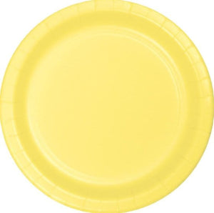 Tableware - Plates Mimosa Yellow Lunch Paper Plates 18cm 24pk