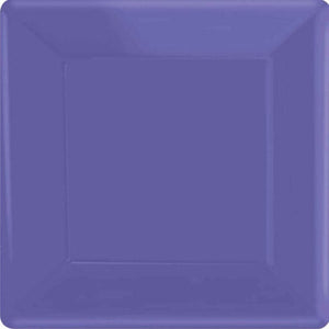 Tableware - Plates New Purple NPC Square Paper Plates FSC 23cm 20pk