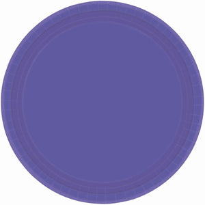 Tableware - Plates New Purple Round NPC Lunch Paper Plates FSC 23cm 20pk