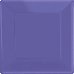 Tableware - Plates New Purple Square NPC Dessert Paper Plates FSC 17cm 20pk