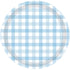 Pastel Blue Gingham NPC Paper Plate 17cm 8pk
