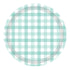 Pastel Mint Gingham NPC Paper Plate 17cm 8pk
