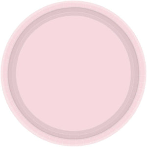 Tableware - Plates Pastel Pink NPC Round Paper Plates FSC 23cm 20pk