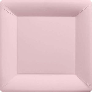 Tableware - Plates Pastel Pink NPC Square Paper Plates FSC 23cm 20pk