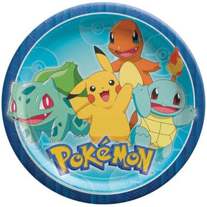 Tableware - Plates Pokemon Classic Round NPC Paper Plates 23cm 8pk