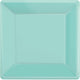 Tableware - Plates Robin Egg Blue Square NPC Dessert Paper Plates FSC 17cm 20pk